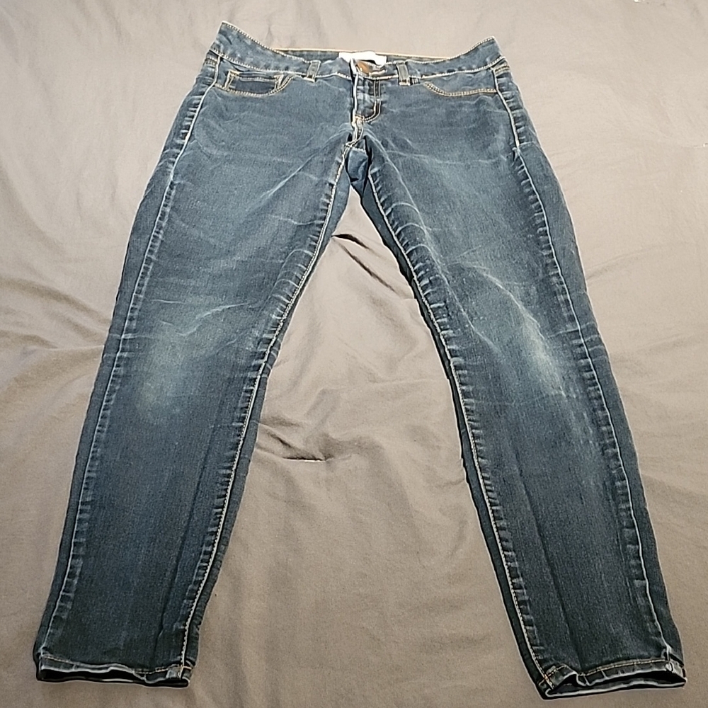 Refuge Dark Blue Straight Leg Jeans